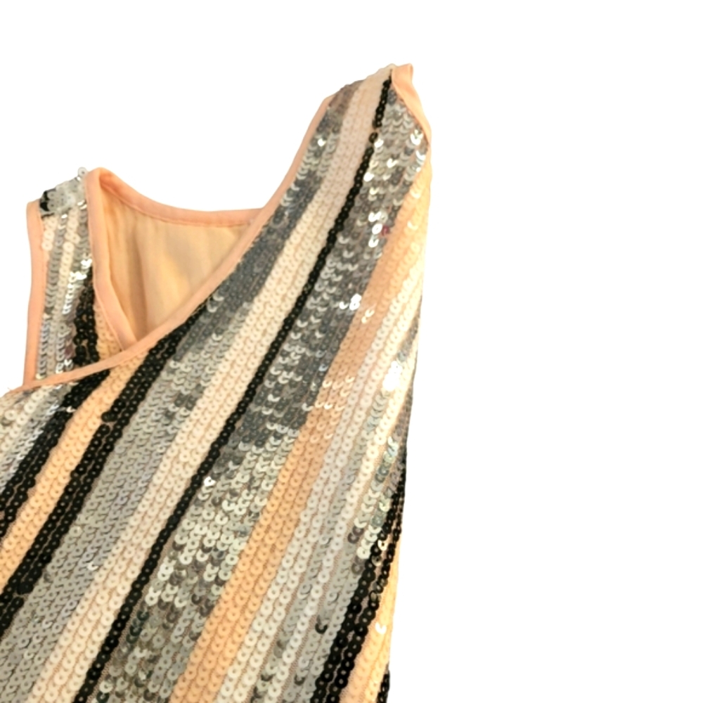Isla Maude Women's Lined Multi Colored Sequins Summer Crew Neck Tank Top - Picture 8 of 15